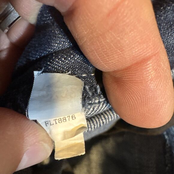 Helix Jeans‎ Mens 32x32 Blue Straight Embroidered Arrow Pockets 100% Cotton Y2K - Picture 8 of 12